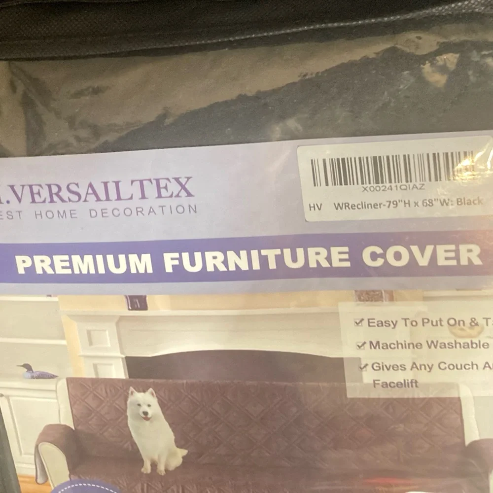 H. Versaillex Best Home Premium Black Quilted Recliner Clover